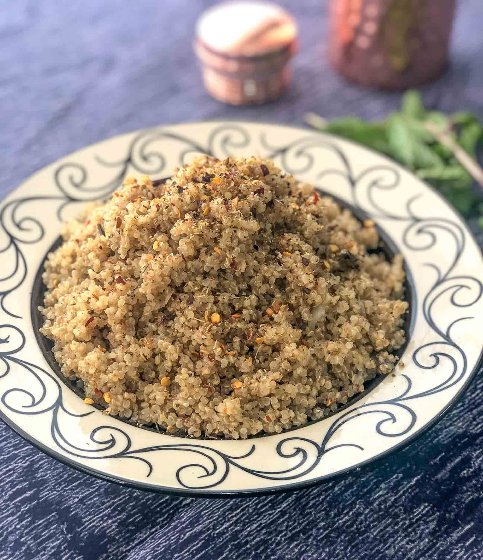 Herbed Butter Garlic Quinoa Recipe 