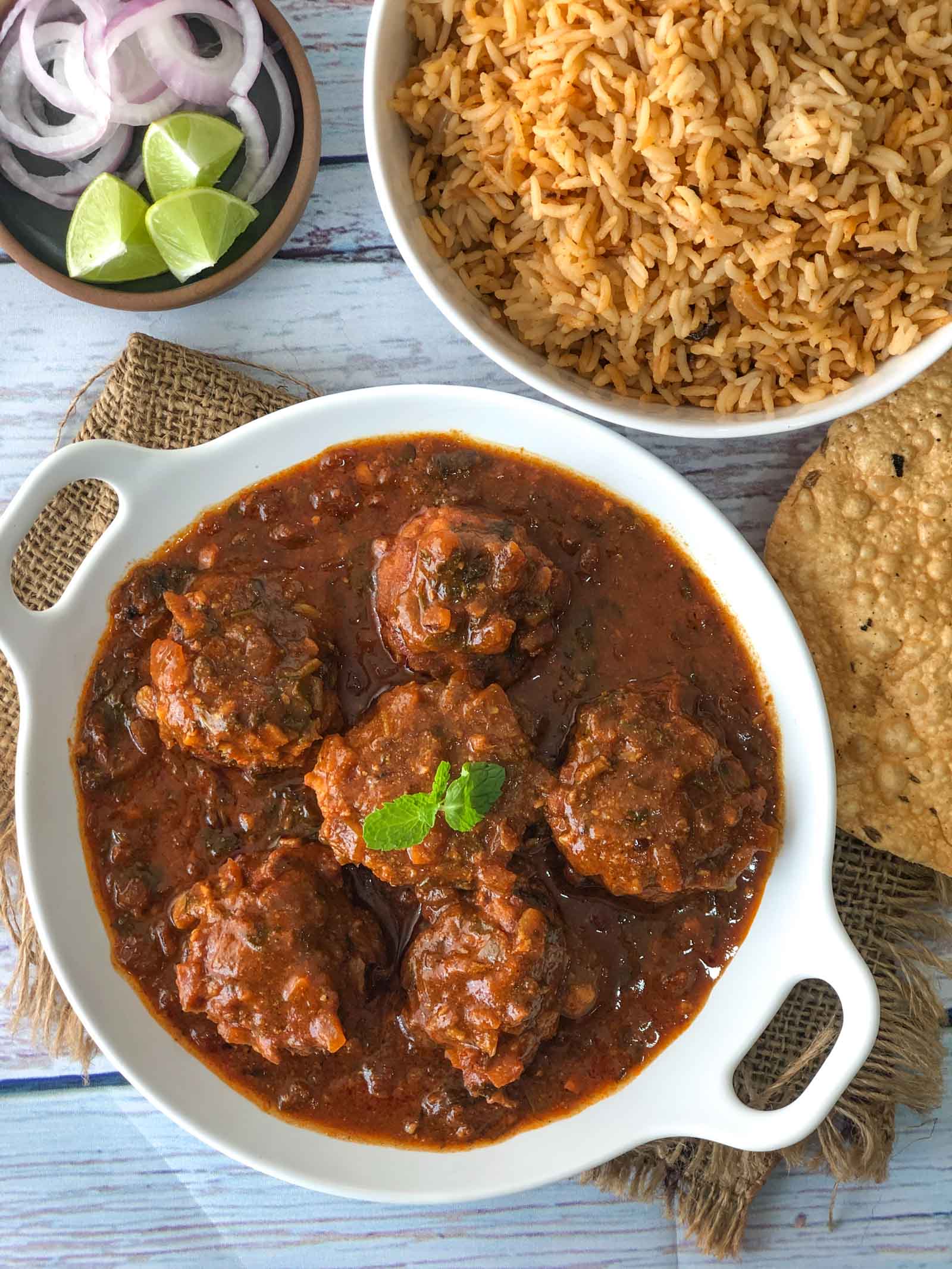 Keeme Ja Bhalla Recipe - Sindhi Mutton Keema Balls Curry by Archana's