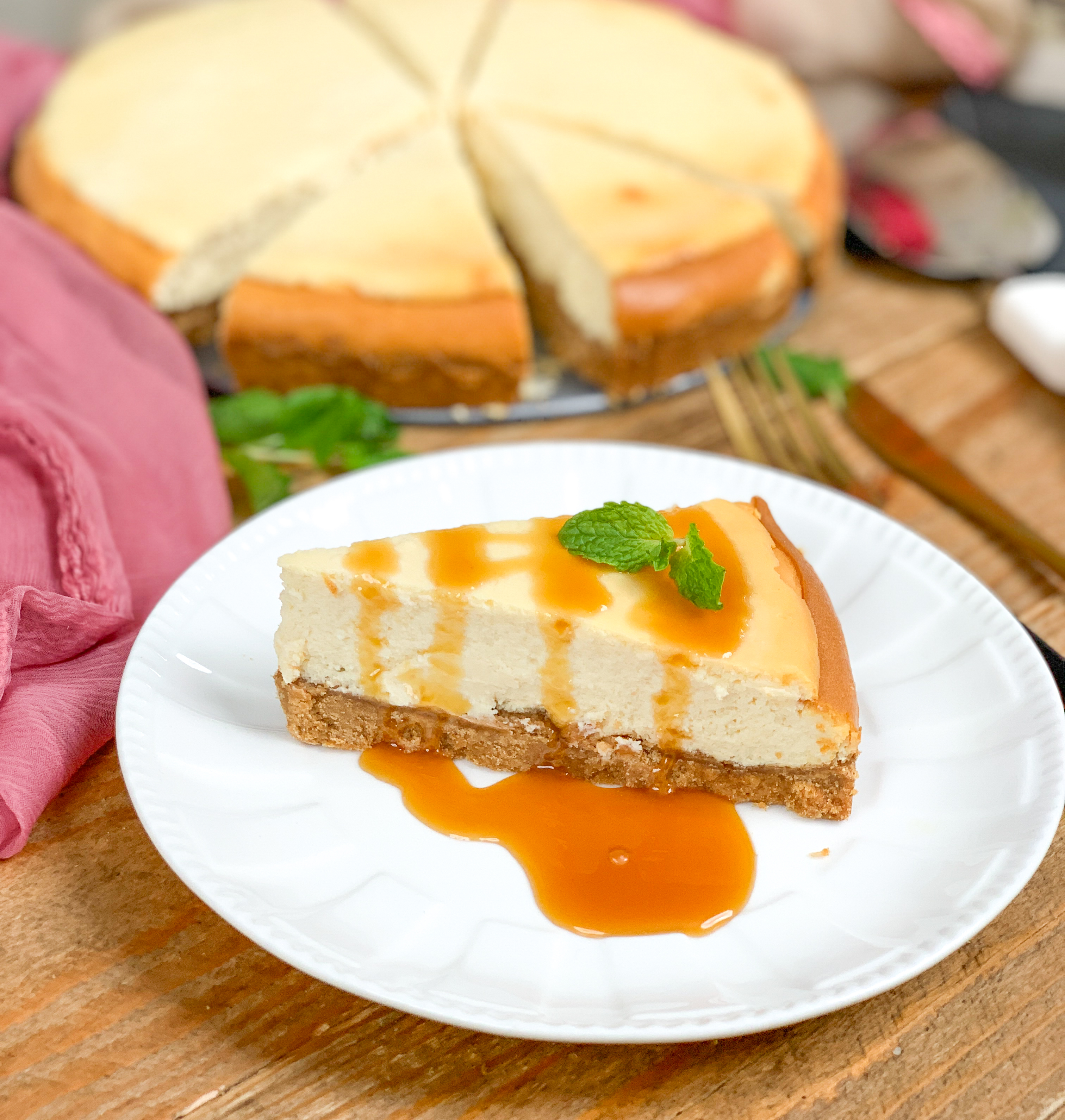 Classic New York Style Cheesecake Recipe.