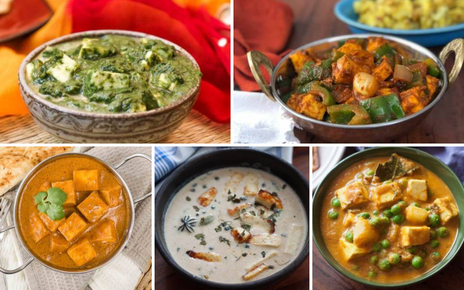 Paneer recipes discount for dinner