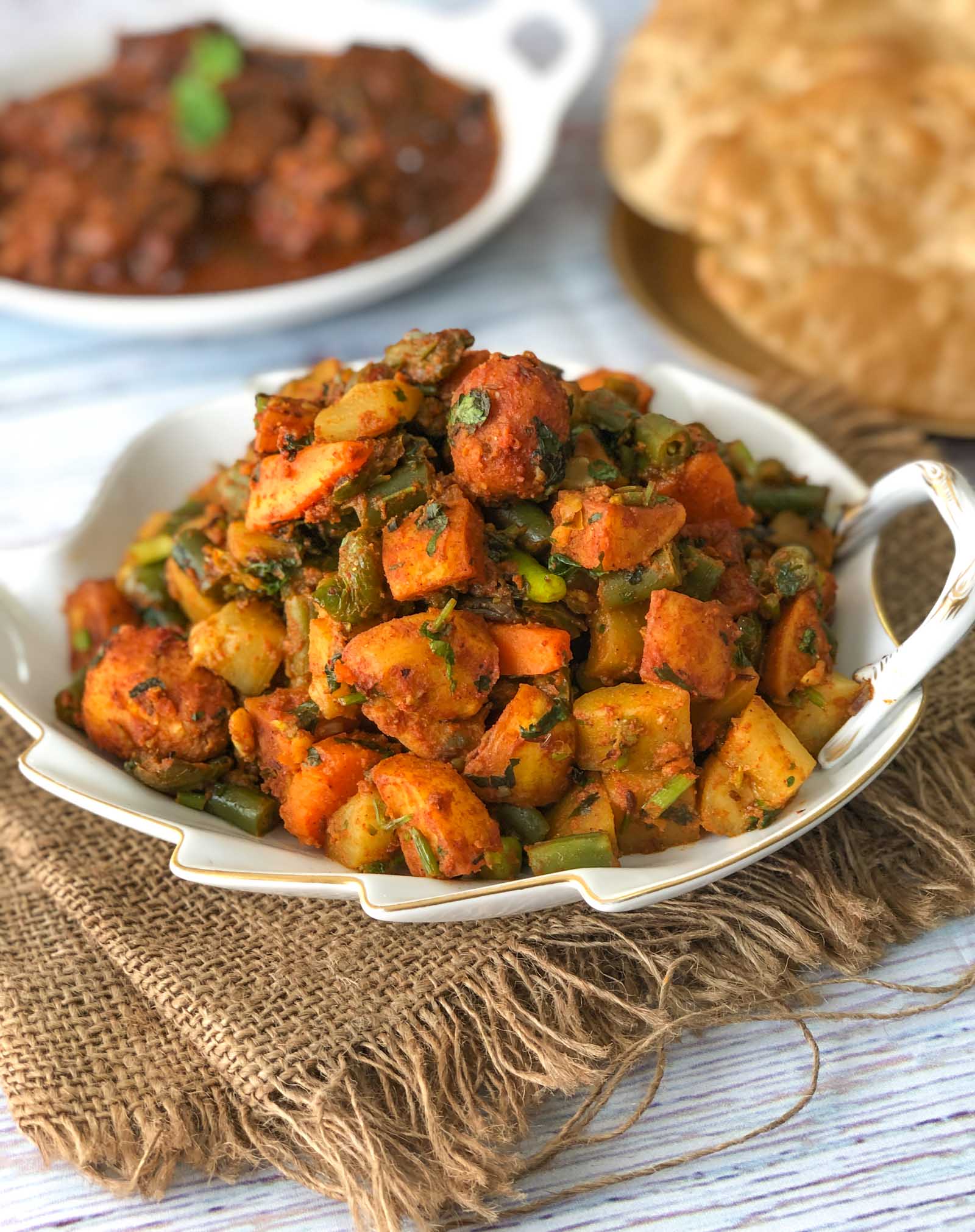 Satsaagi Recipe - Sindhi Seven Vegetable Sabzi No Onion No Garlic 