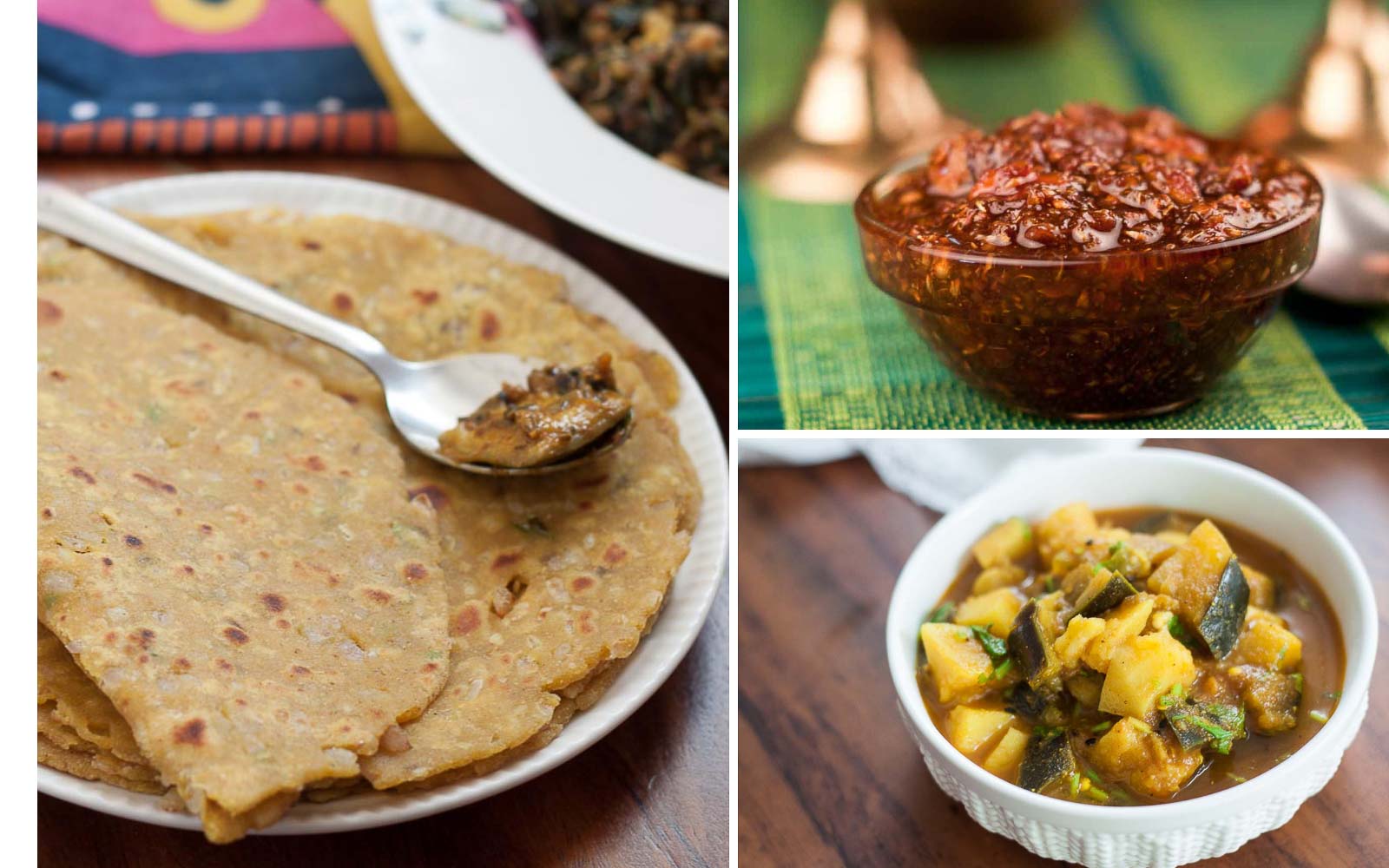 5 Thepla, Shaak & Achar Meal Ideas For Lunch Or Dinner by Archana's Kitchen