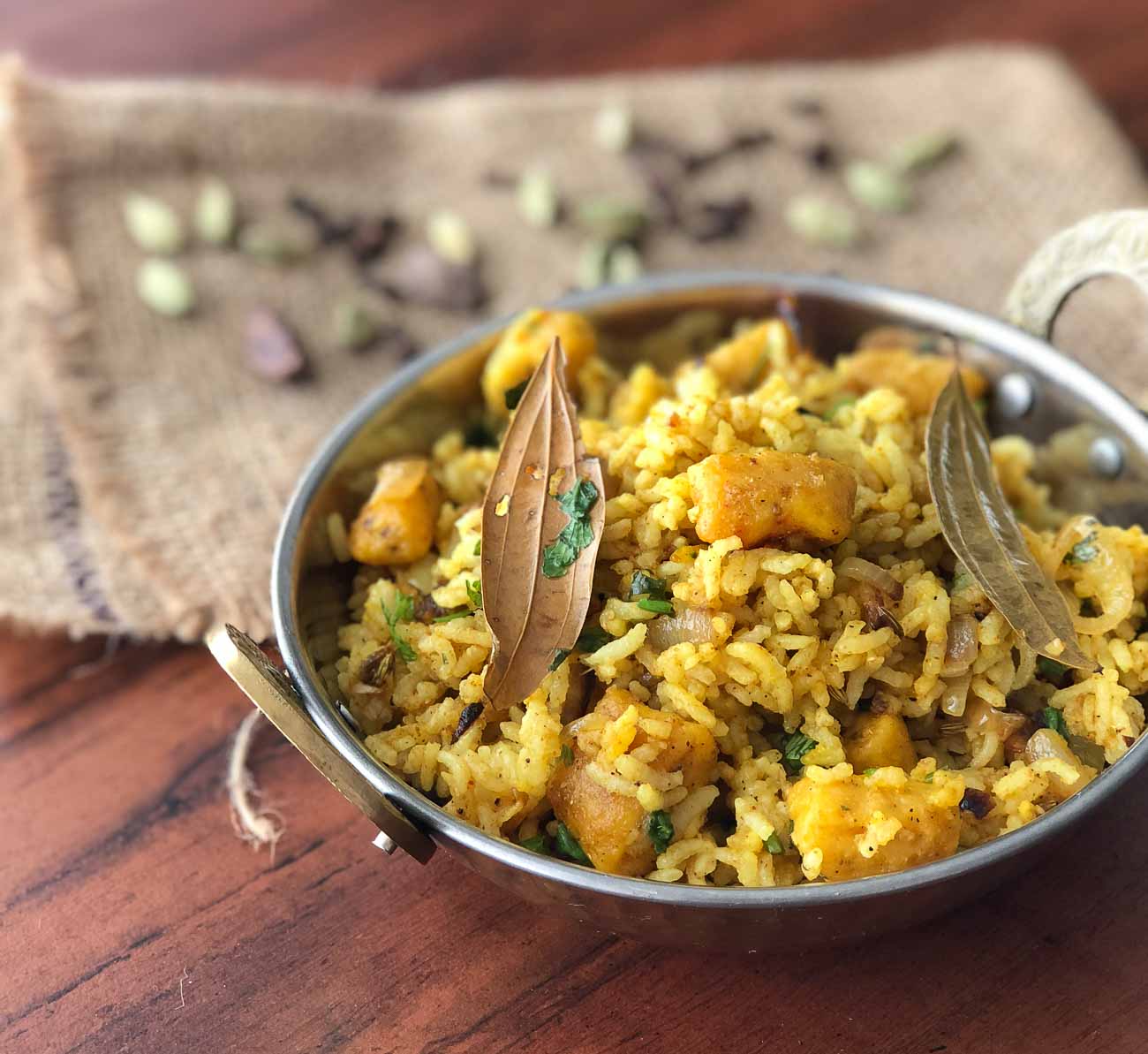 Rajasthani Gatte Ka Pulao Recipe 