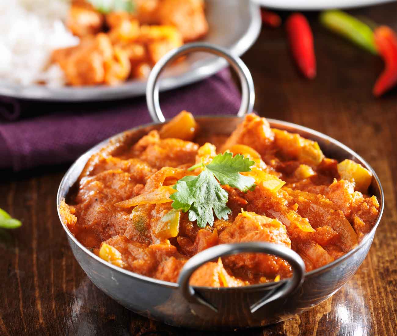 Goan Style Chicken Vindaloo With Vegetables