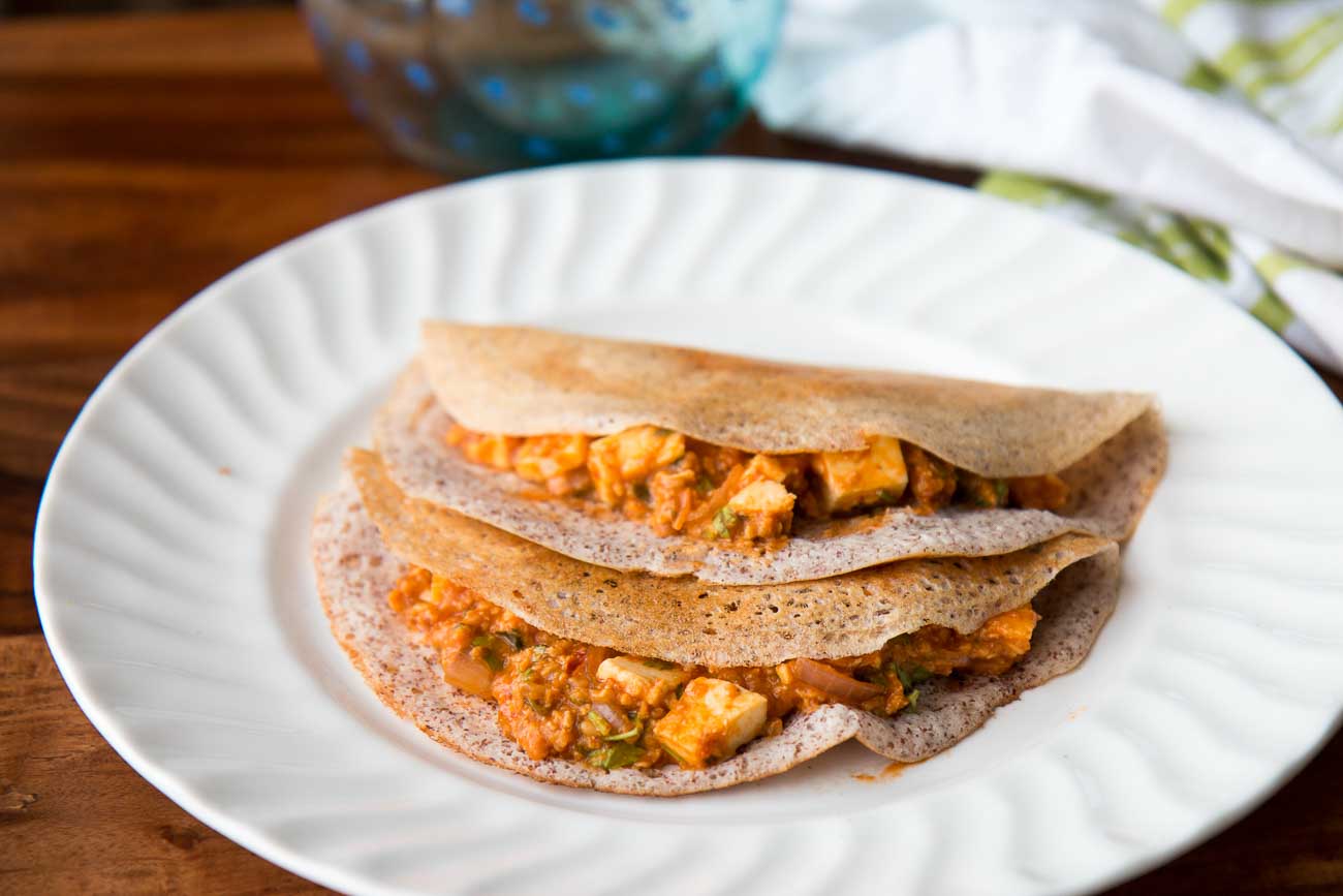 Chilli Paneer & Oats Dosa Recipe Chilli Paneer & Oats Dosa Recipe