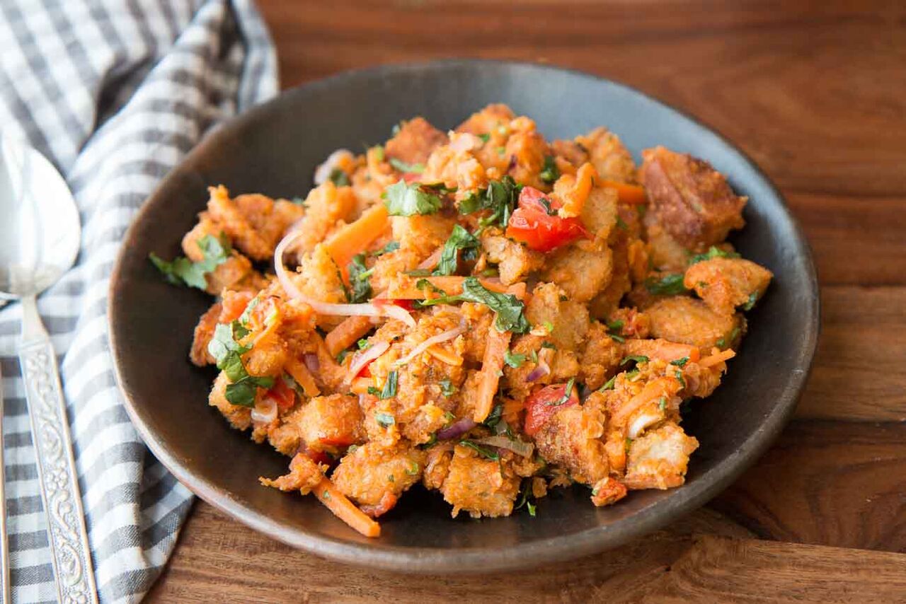 Italian Oats Bread Upma Recipe Italian Oats Bread Upma Recipe