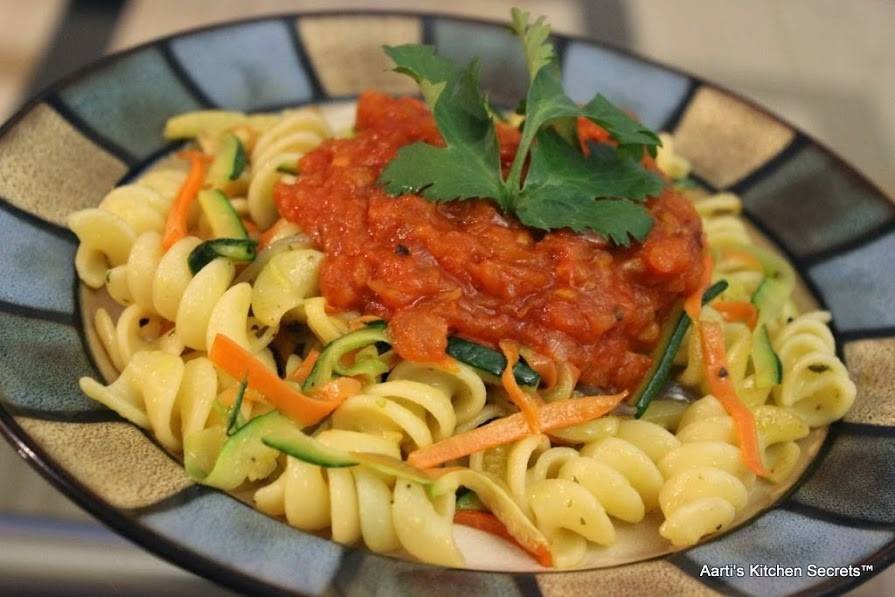 Zucchini and Carrot Pasta Recipe