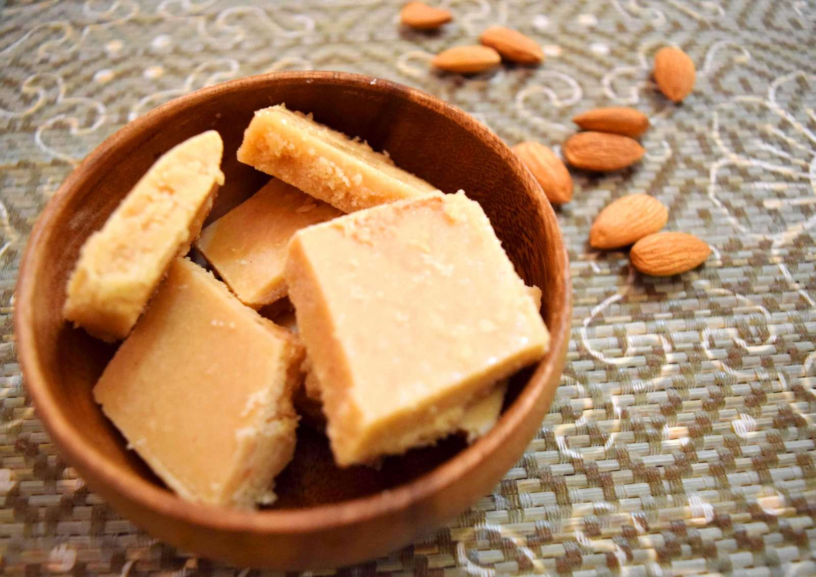 Badam Burfi Recipe - Almond Burfi