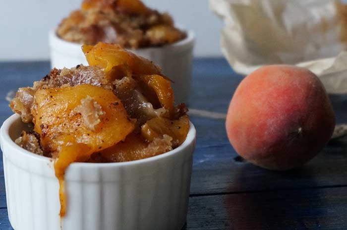 Eggless Peach Cobbler Recipe
