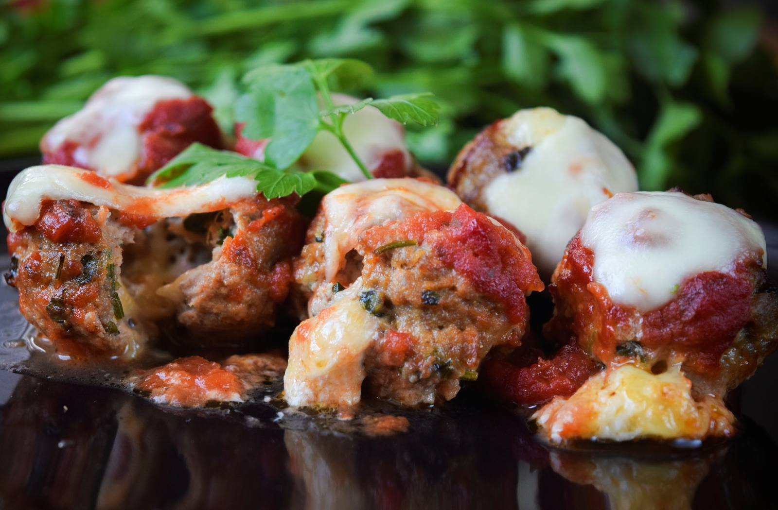 Mozzarella & Parmesan Stuffed Meat Balls Recipe