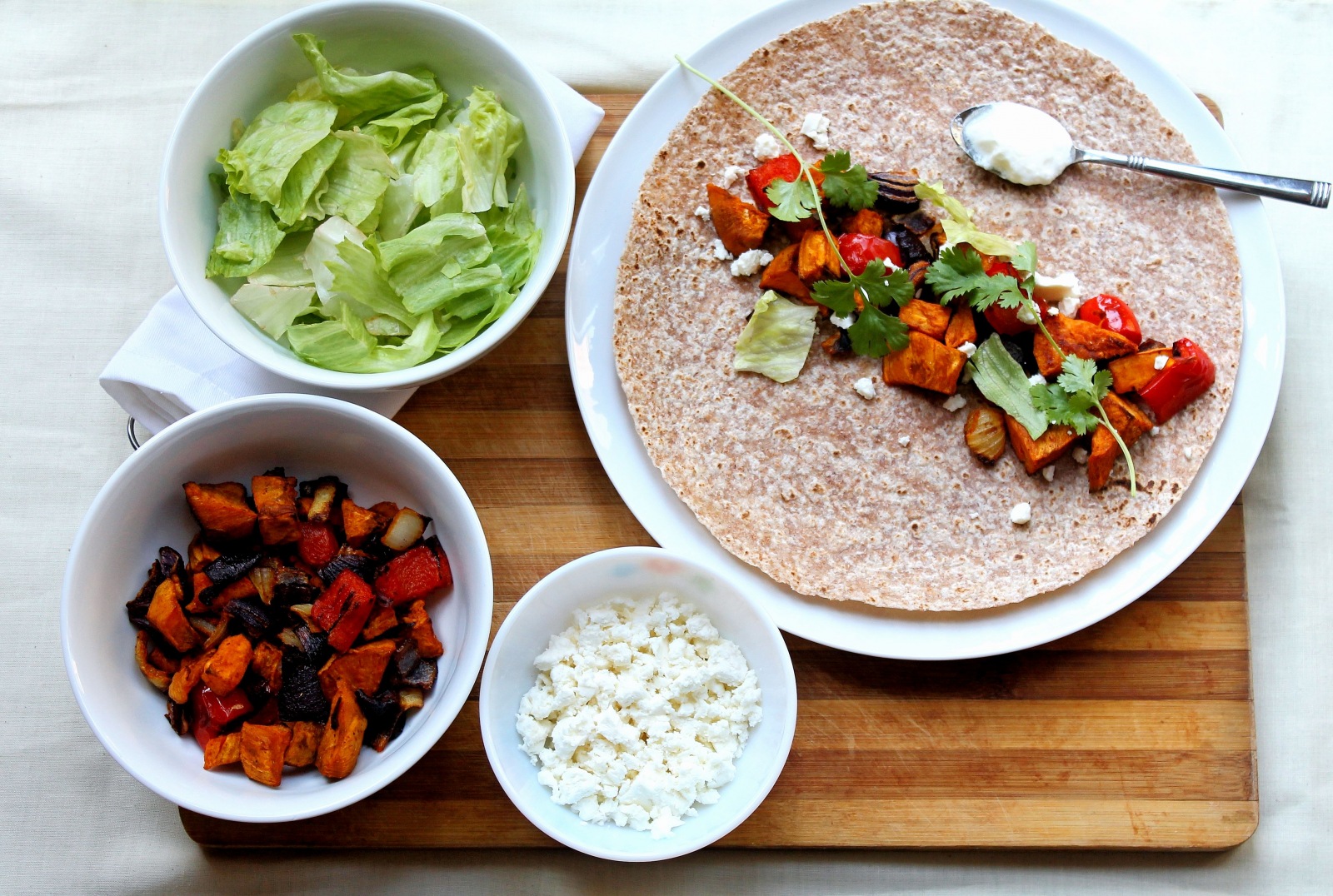 Curried Sweet Potato Mexican Fajita Recipe