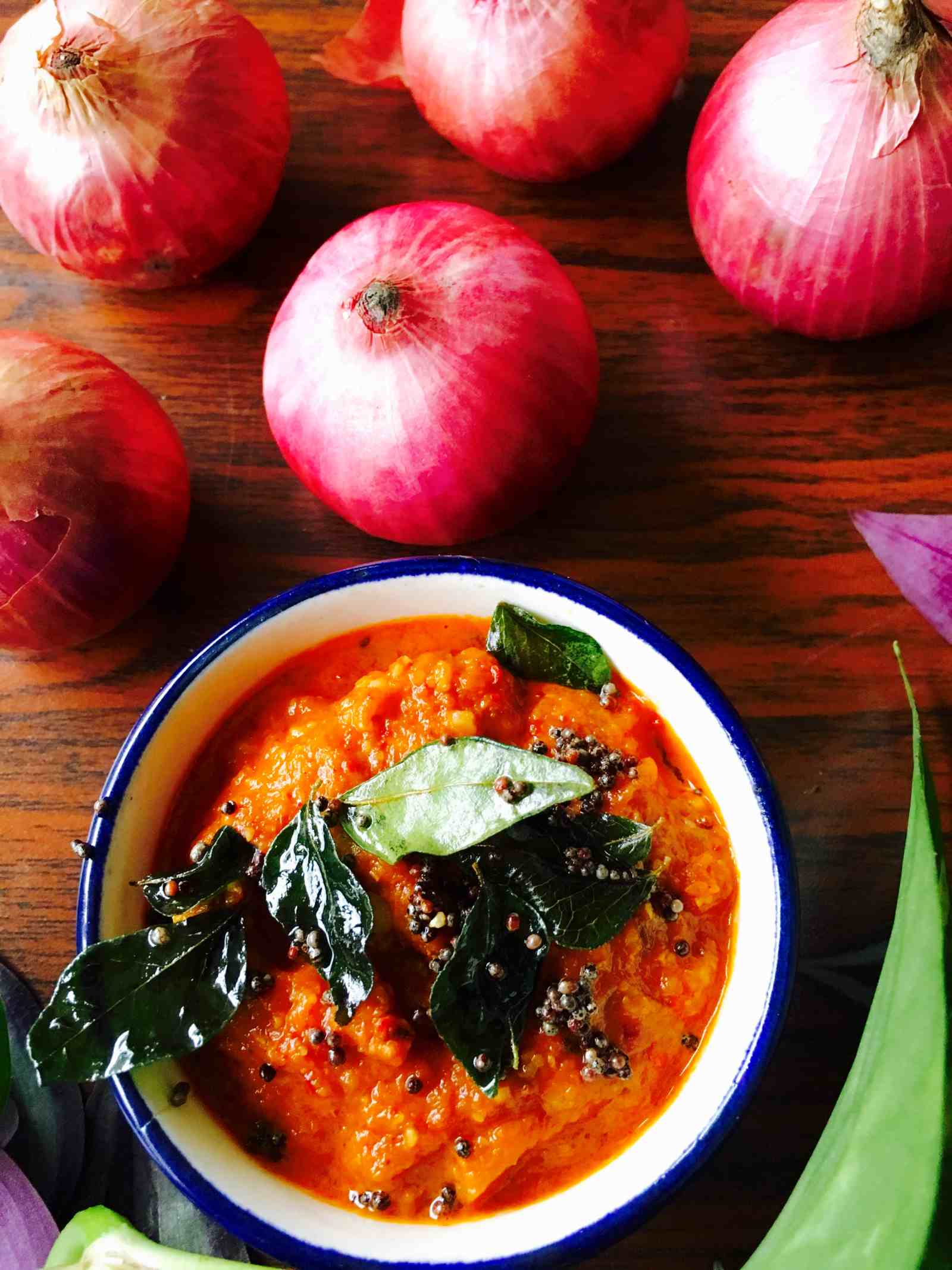 South Indian Onion Chutney Recipe South Indian Onion Chutney Recipe