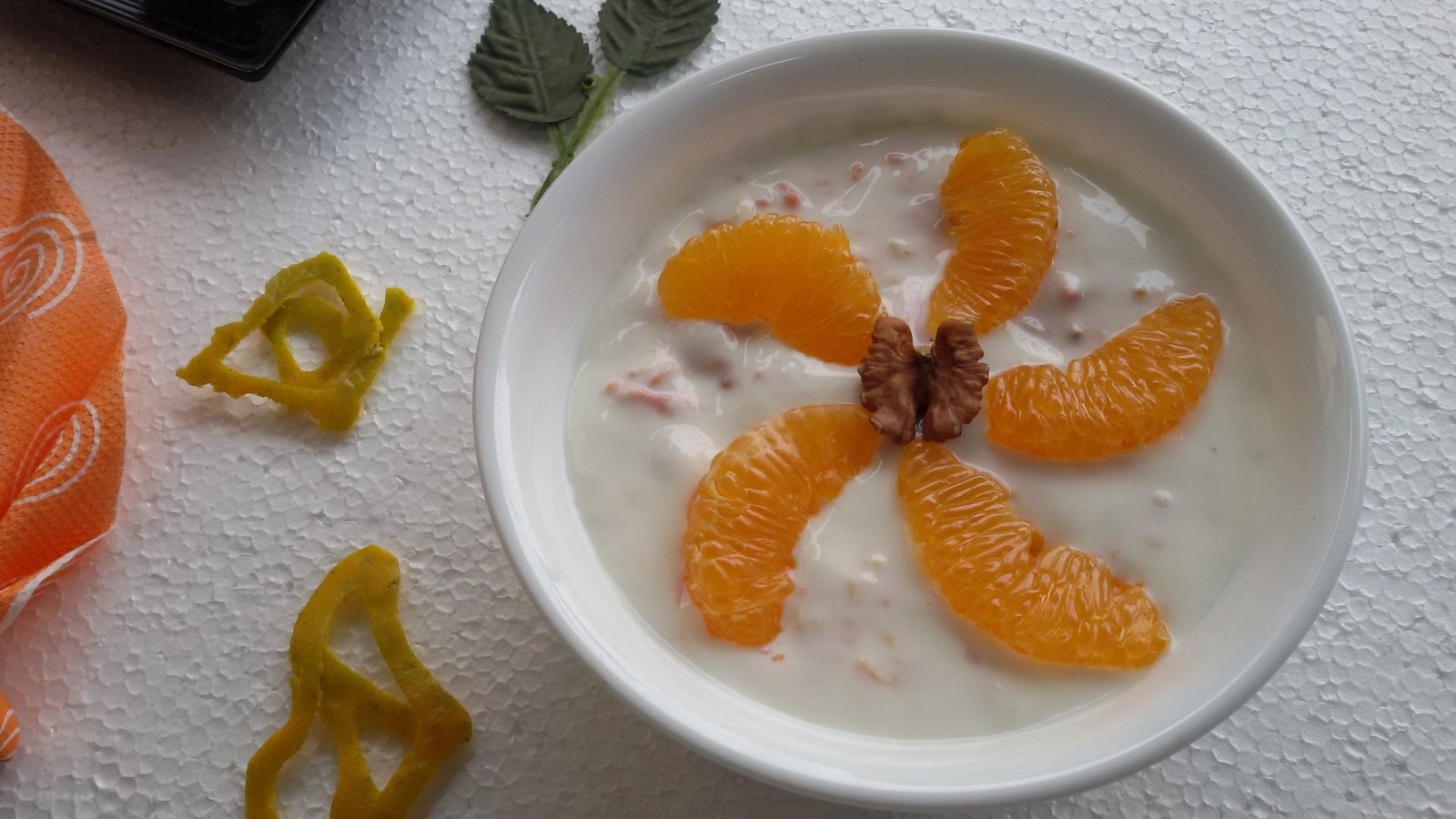 Carrot Orange Walnut Raita (Fruity Nutty Yogurt) Recipe
