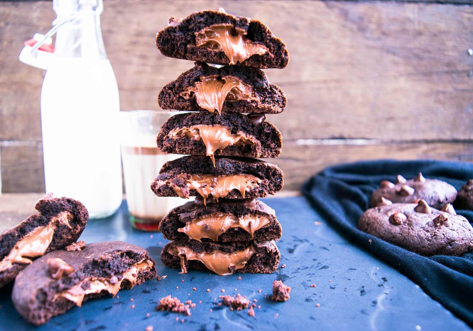 Chocolate Nutella Lava Cookies Recipe