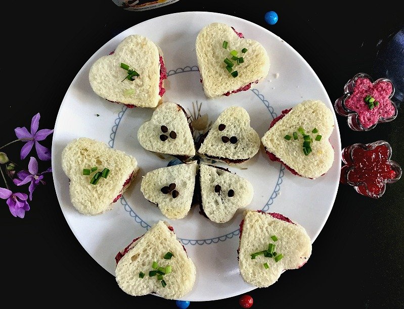 Heart Shaped Tea Sandwiches Recipe