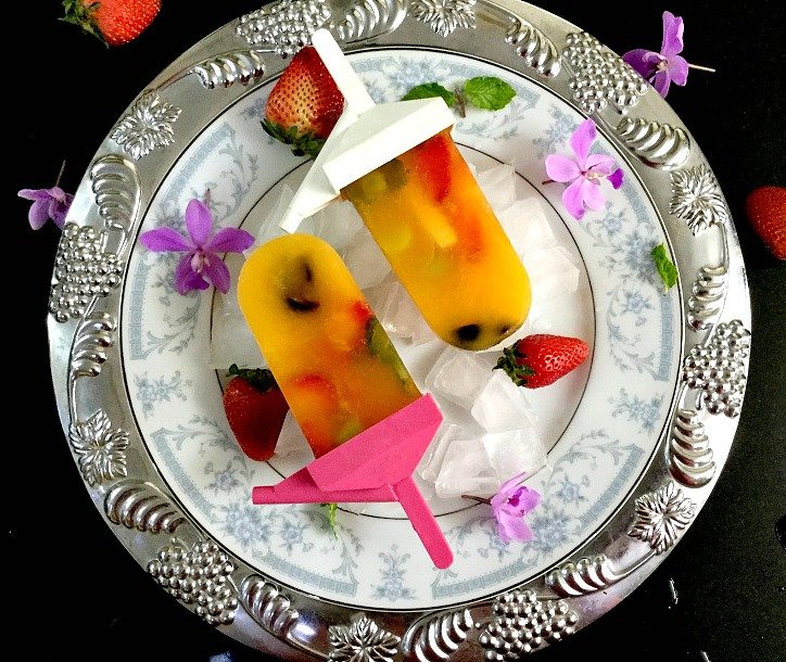 Mango & Mixed Fruit Popsicle Recipe