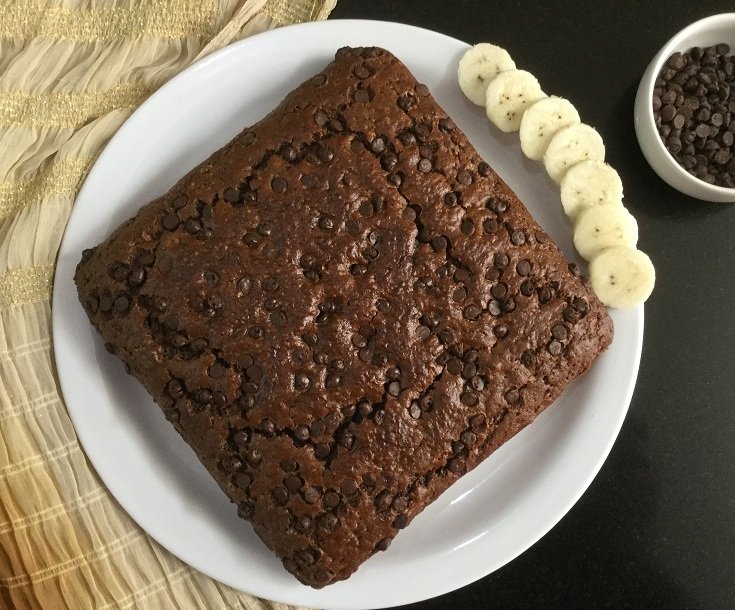 Vegan Chocolate Mocha Banana Cake Recipe