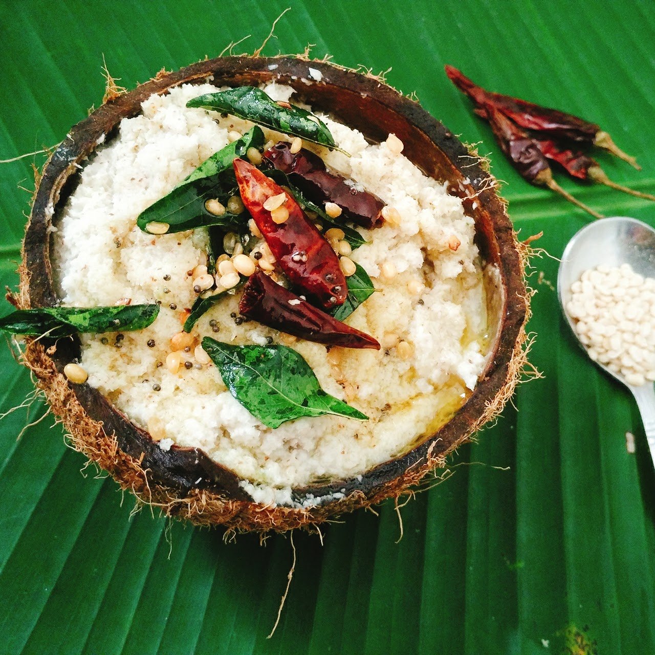 South Indian Coconut Chutney Recipe With Coconut Water