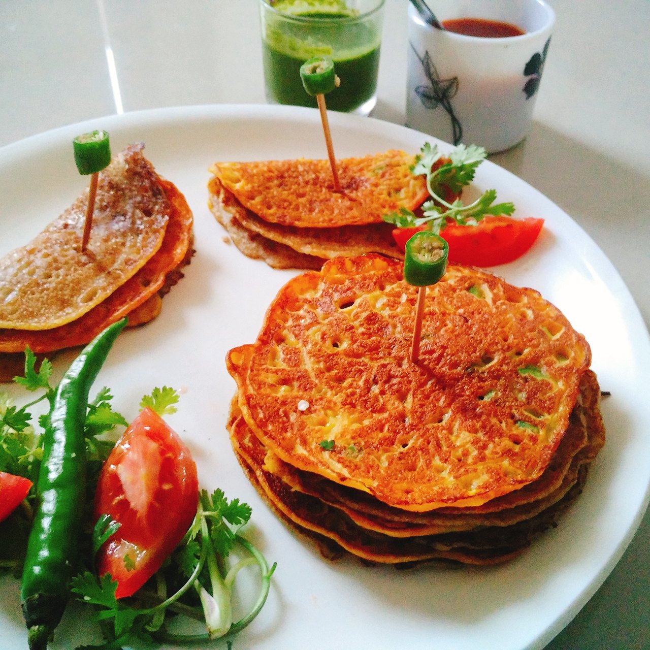 Khatta Meetha Pudla Recipe - Gujarati Style Sweet & Savoury Pancake