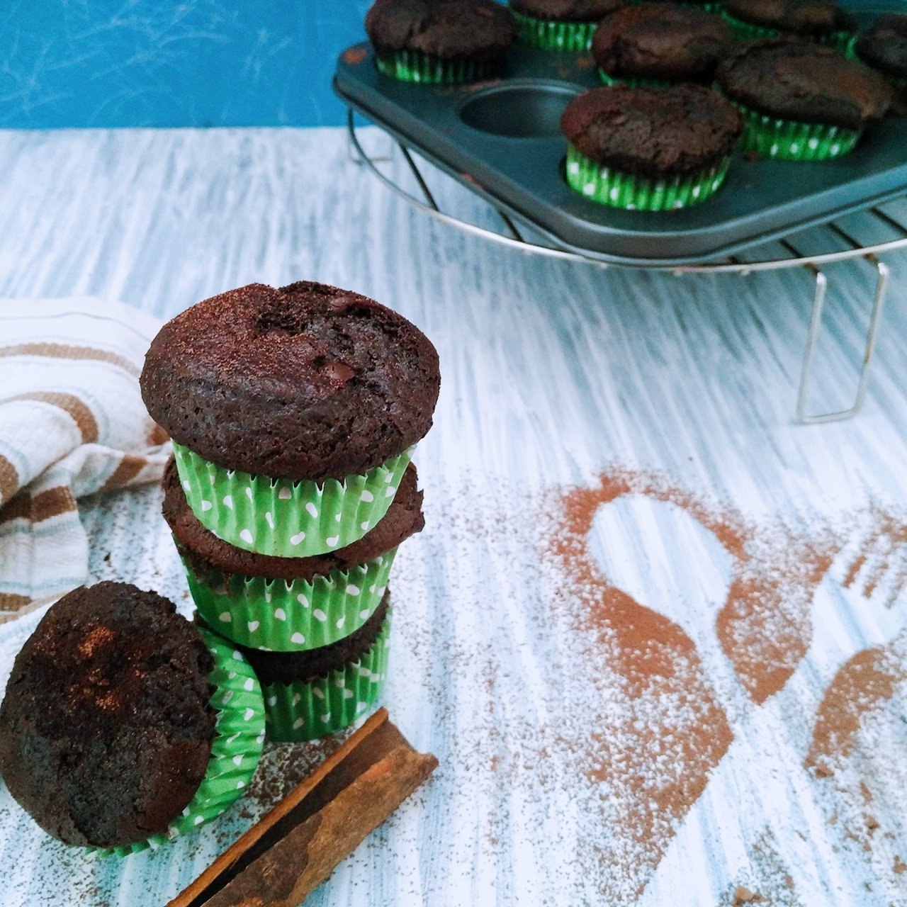 Whole Wheat Chocolate Cinnamon Cupcakes Recipe