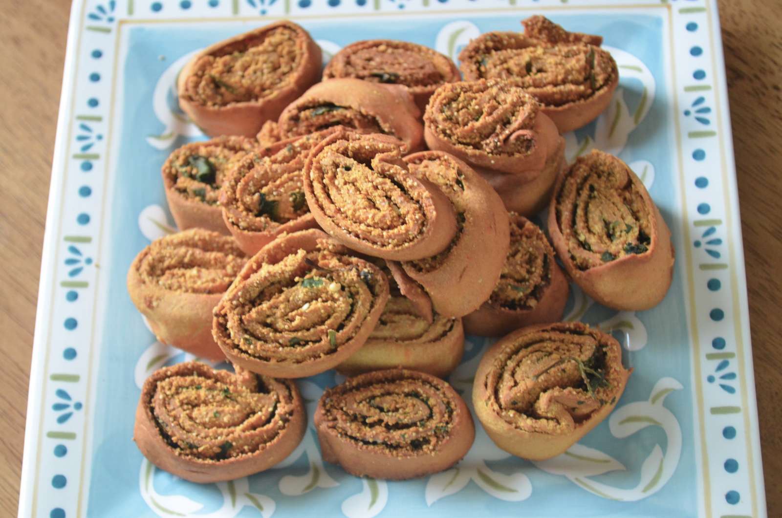 Baked Bhakarwadi Recipe Baked Bhakarwadi Recipe