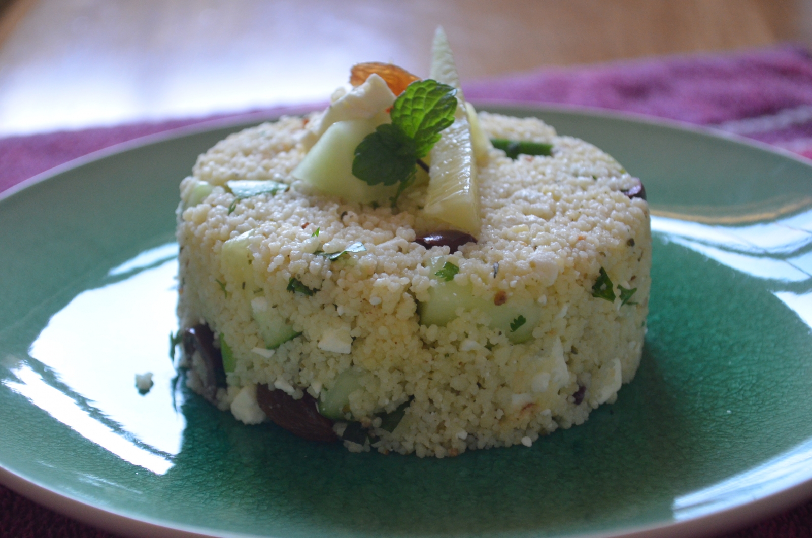 Couscous Salad With Cucumber And Feta Cheese Recipe