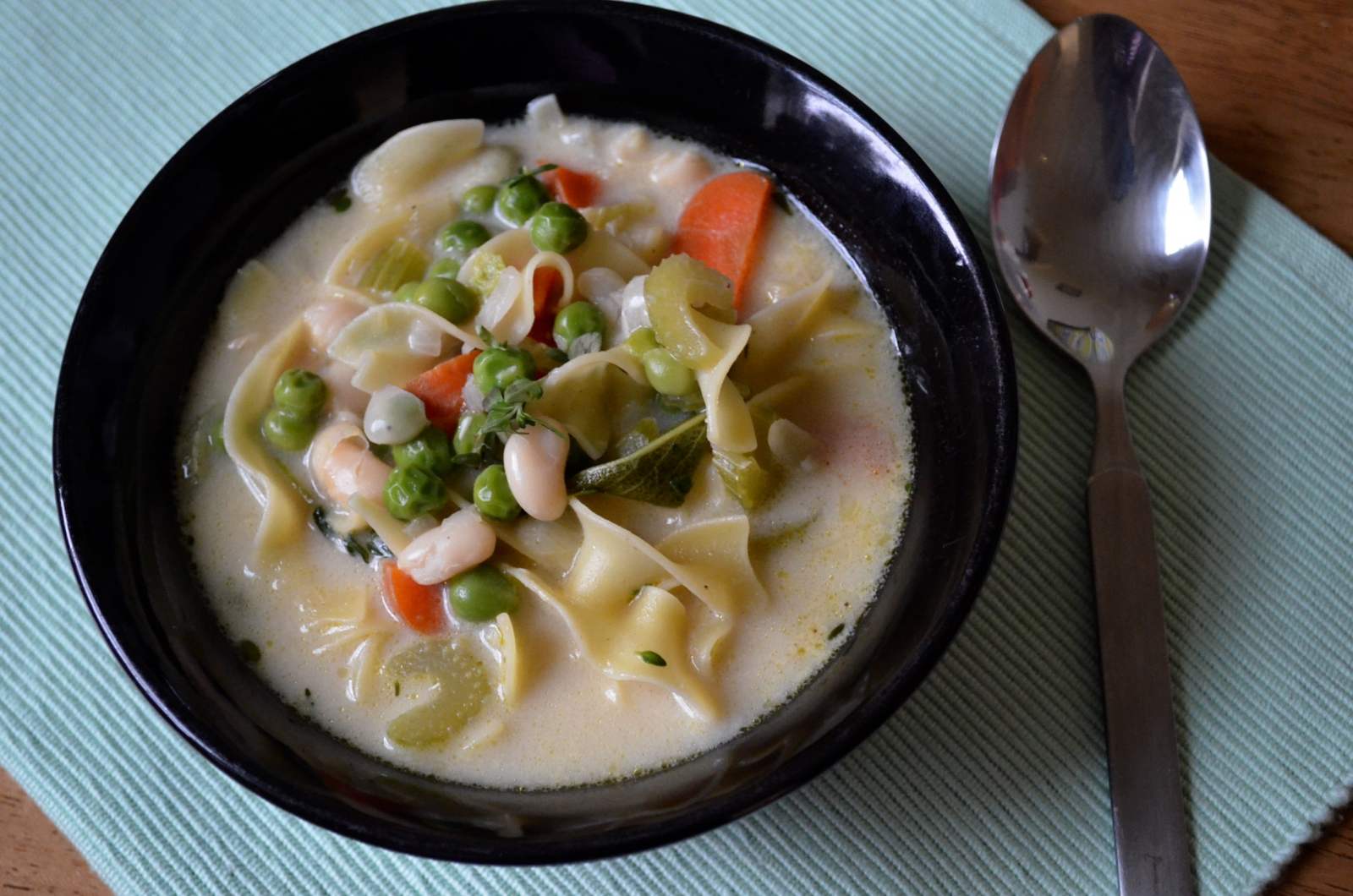 Heart Healthy White Bean And Noodle Soup Recipe