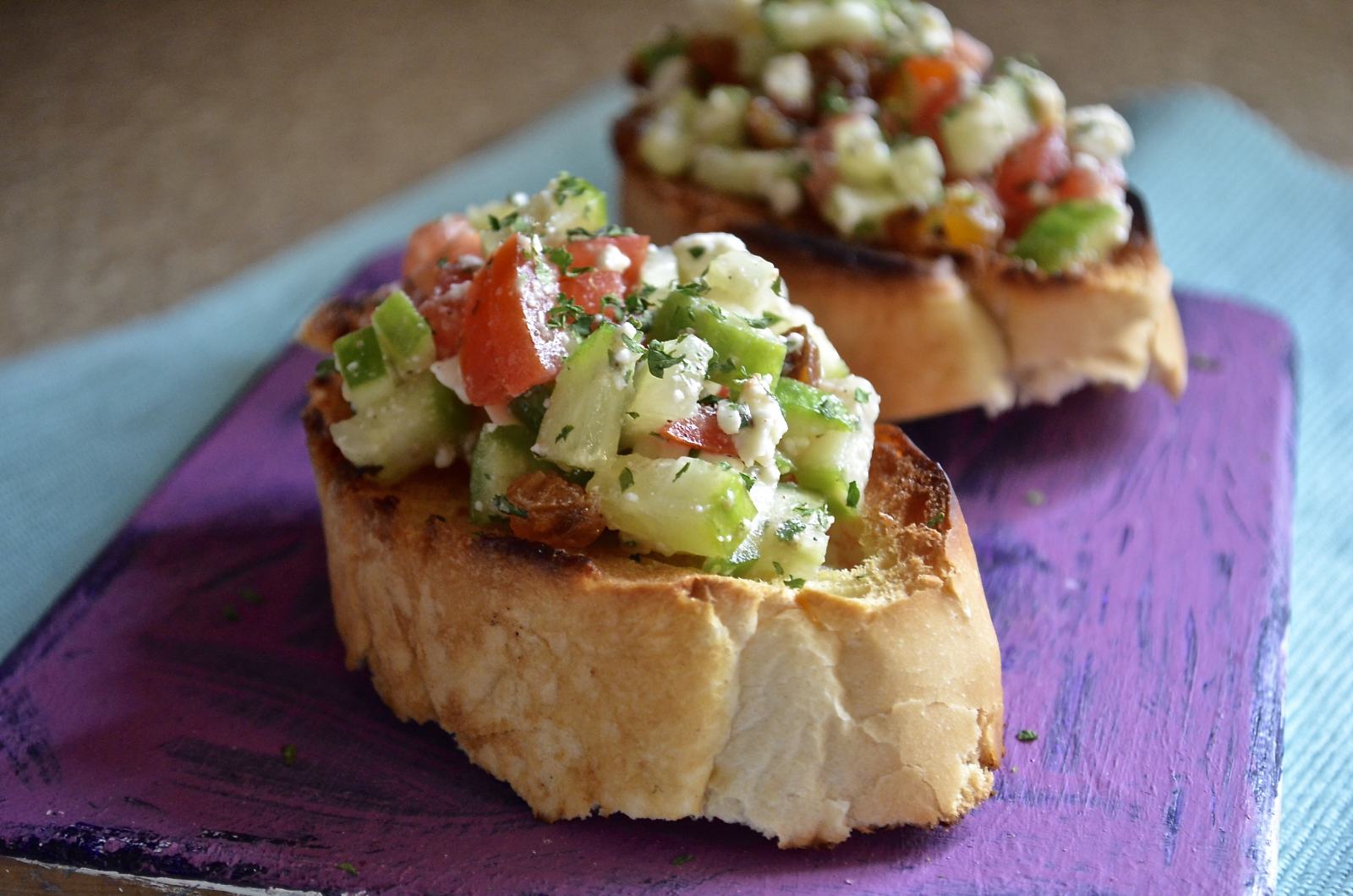 Zucchini And Feta Cheese Bruschetta Recipe by Archana&amp;#39;s Kitchen