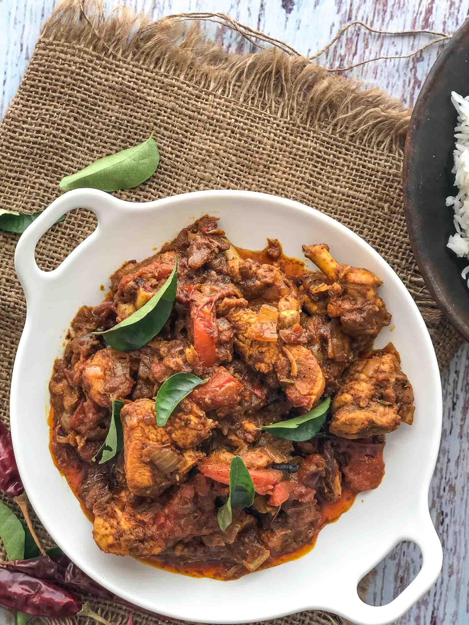 Kerala Chicken Roast Recipe