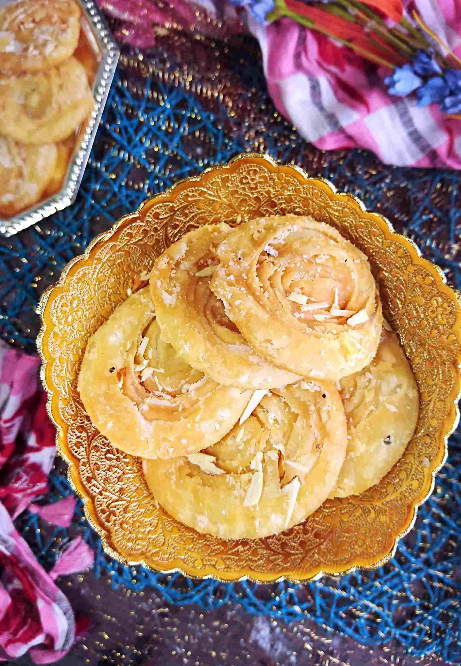 Chiroti Recipe - Delicious Crispy Layered Sweet Puri