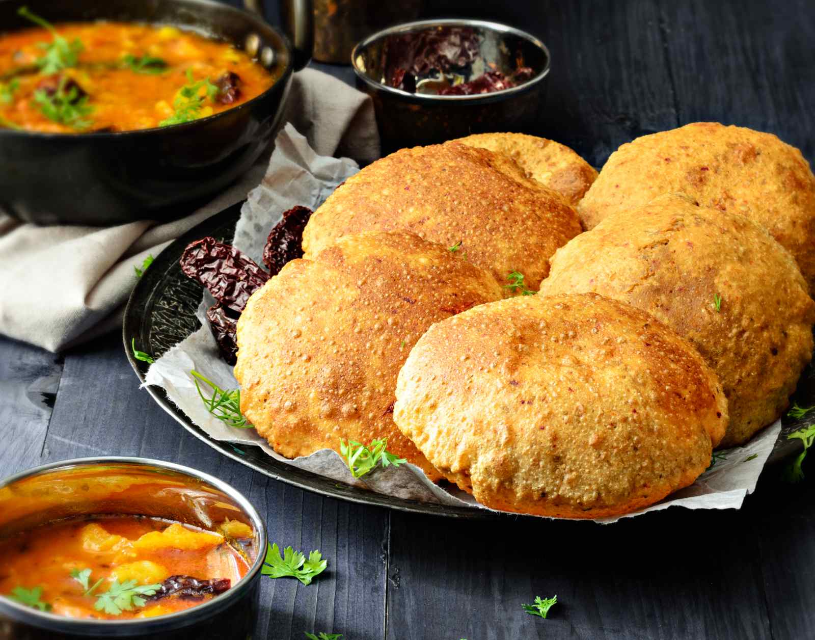 Bedmi Poori Recipe - Spiced Split Black Lentil Pooris