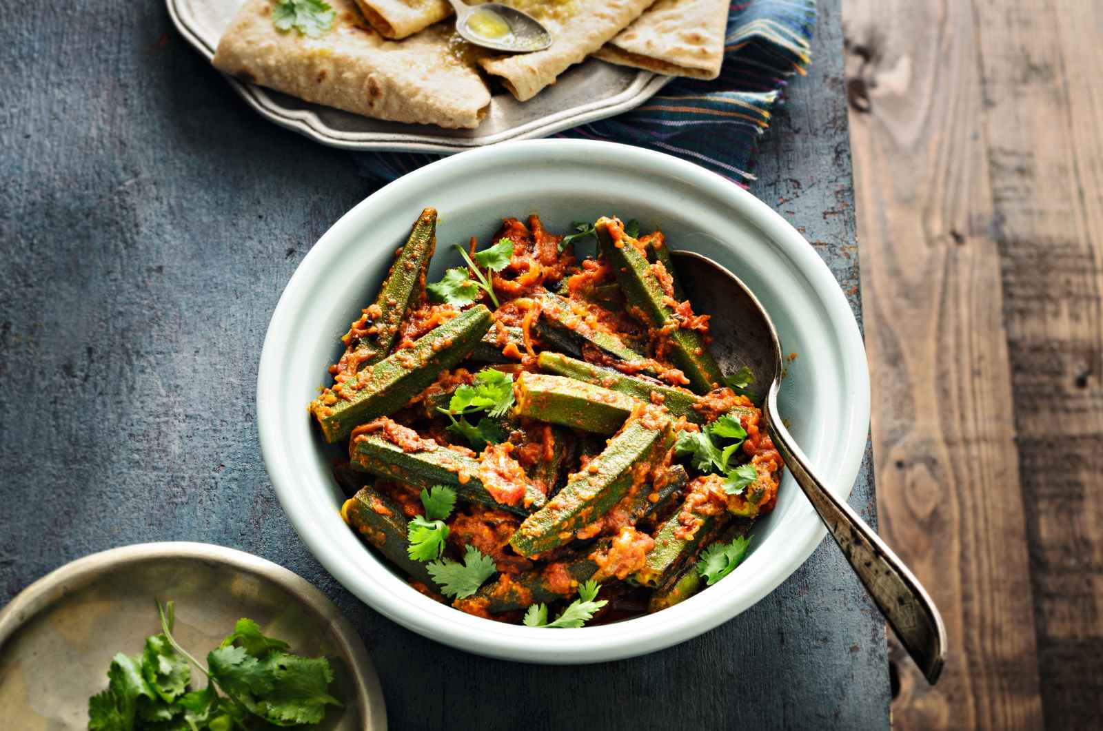 Bhindi Tomato Sabzi with Panch Phoran Masala