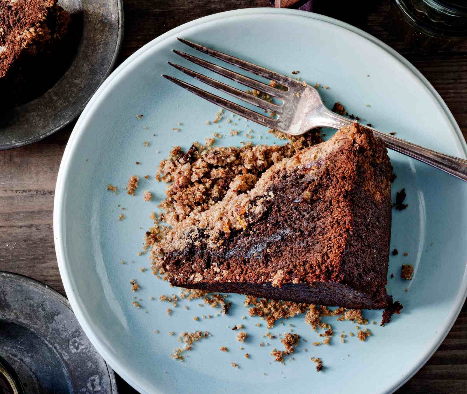 Whole Wheat Espresso Chocolate Streusel Cake Recipe