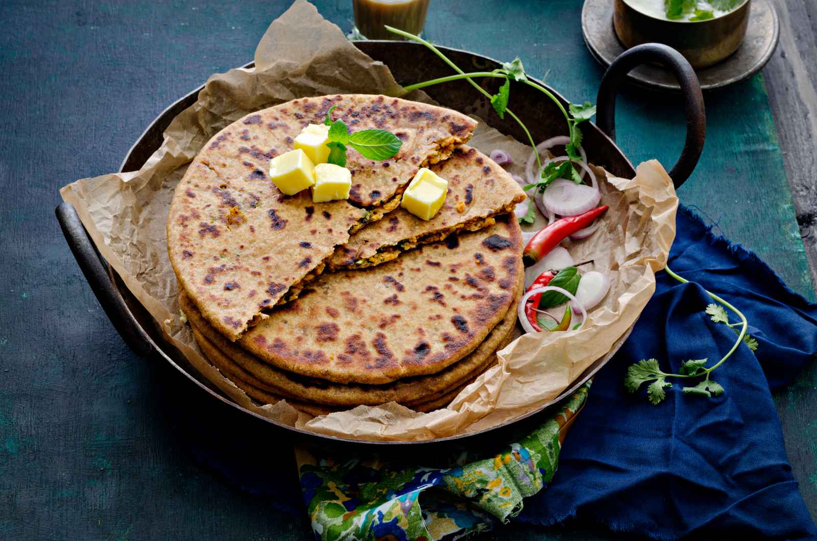 Whole Wheat Soya Keema Kulchas