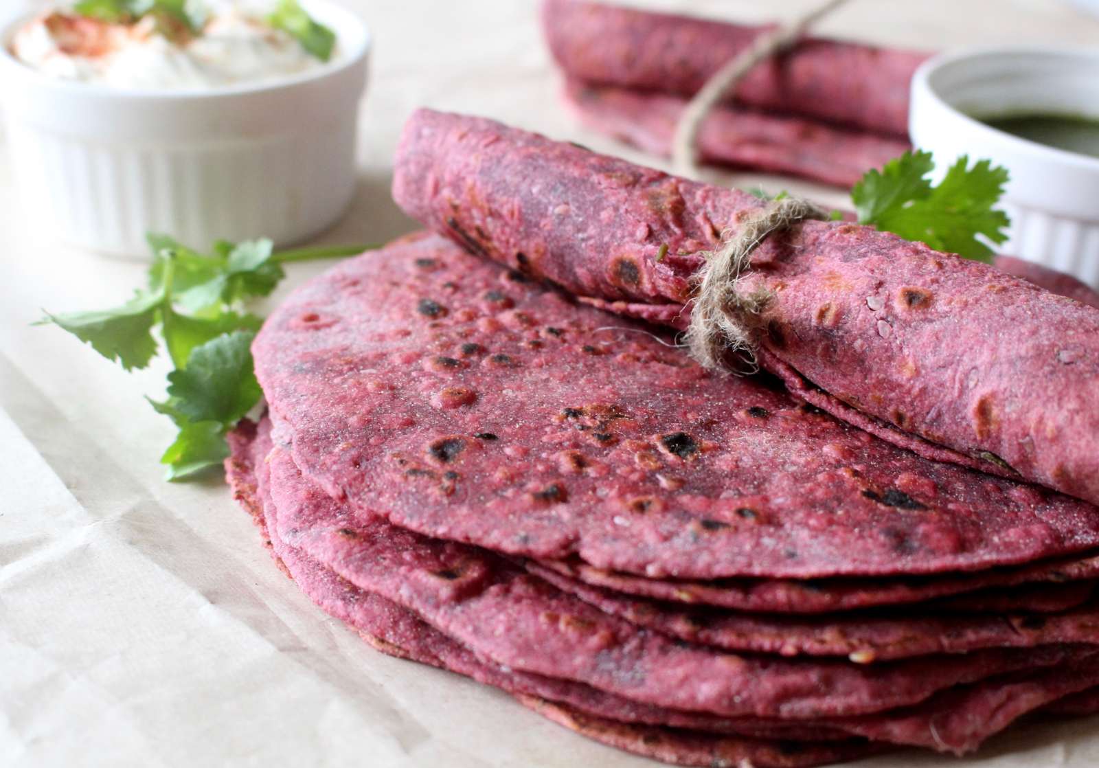 Beet and Avocado Chapati Recipe