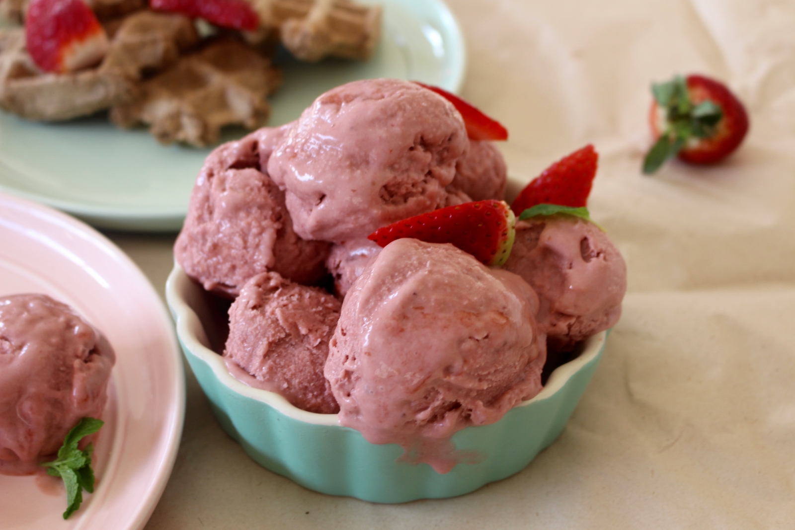 Dairyfree Balsamic Strawberry Ice-cream Recipe Dairyfree Balsamic Strawberry Ice-cream Recipe