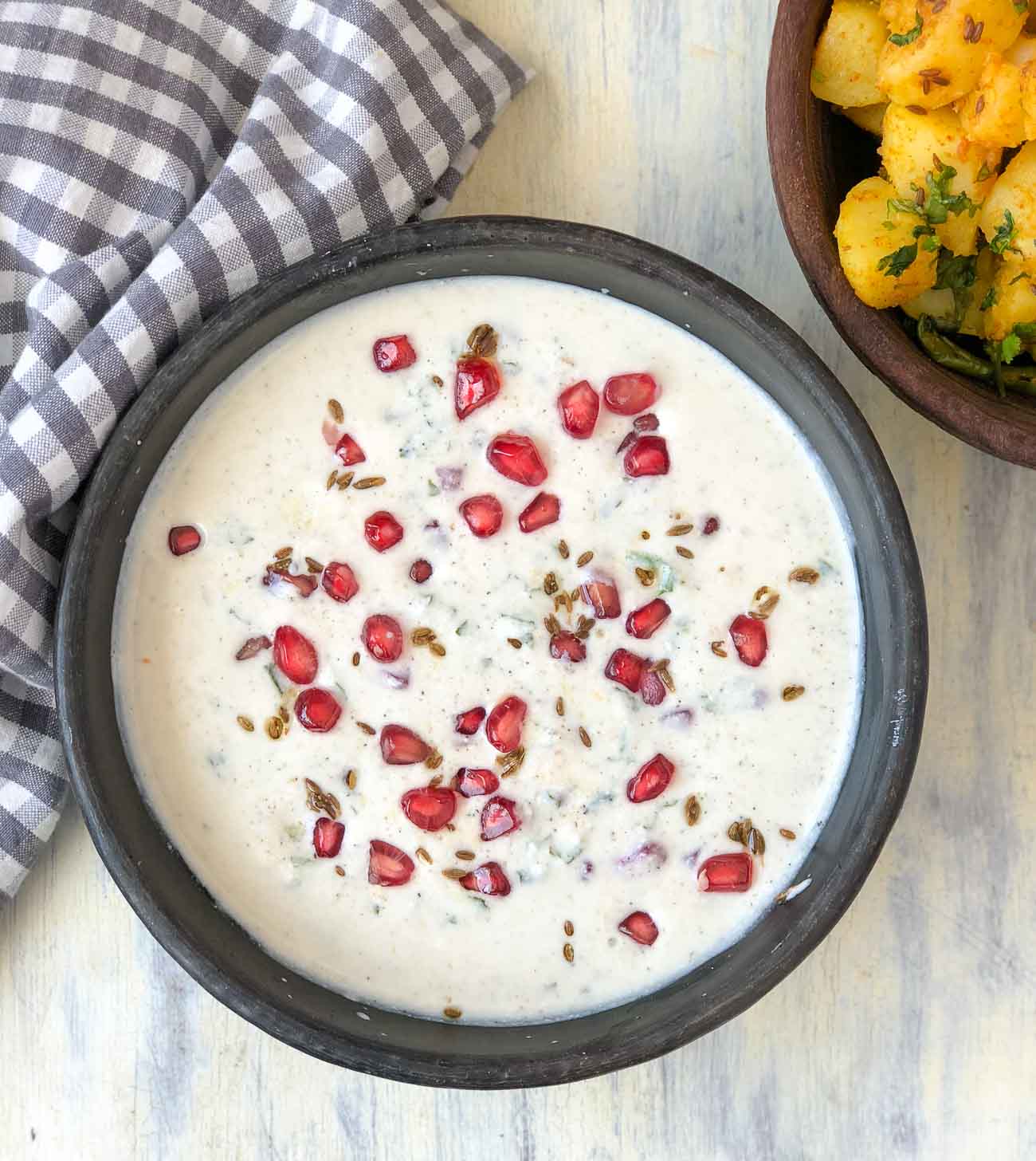 Mint And Pomegranate Raita Recipe Mint And Pomegranate Raita Recipe