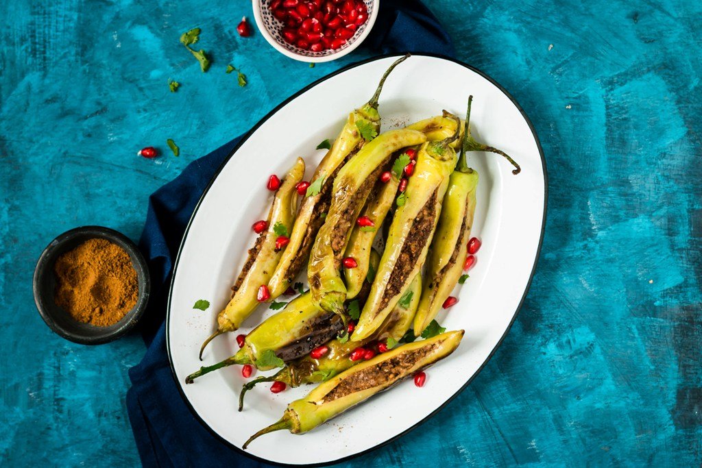 Kashmiri Style Bharit Marchavangun Recipe-Stuffed Chillies 