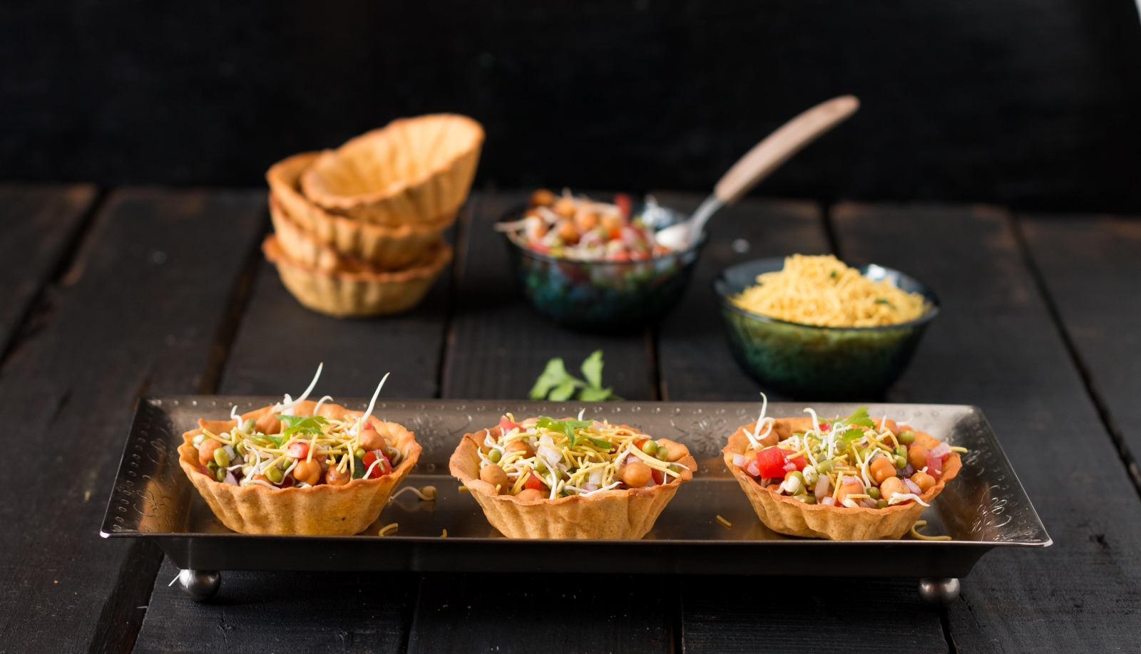 Homemade Canape Papdi Chaat Recipe