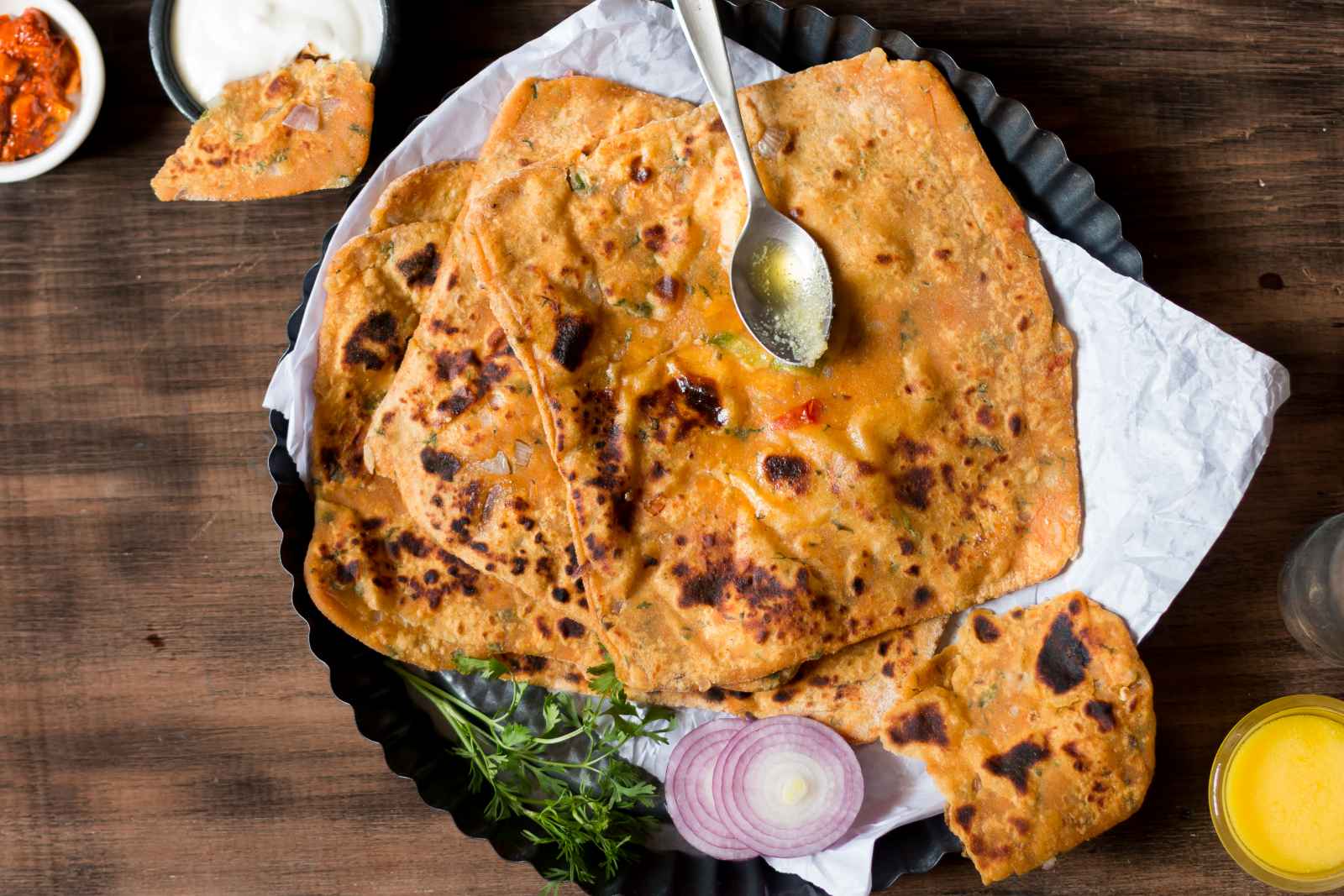 Leftover Dal Paratha Recipe