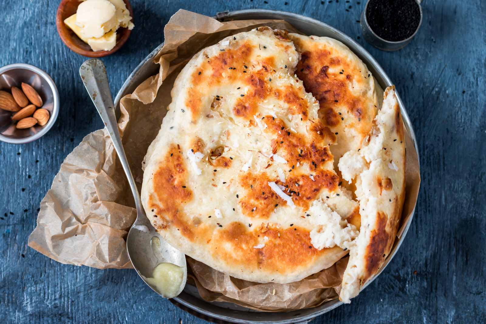 Peshwari Naan Recipe - Naan Stuffed With Sweet Dry Fruits