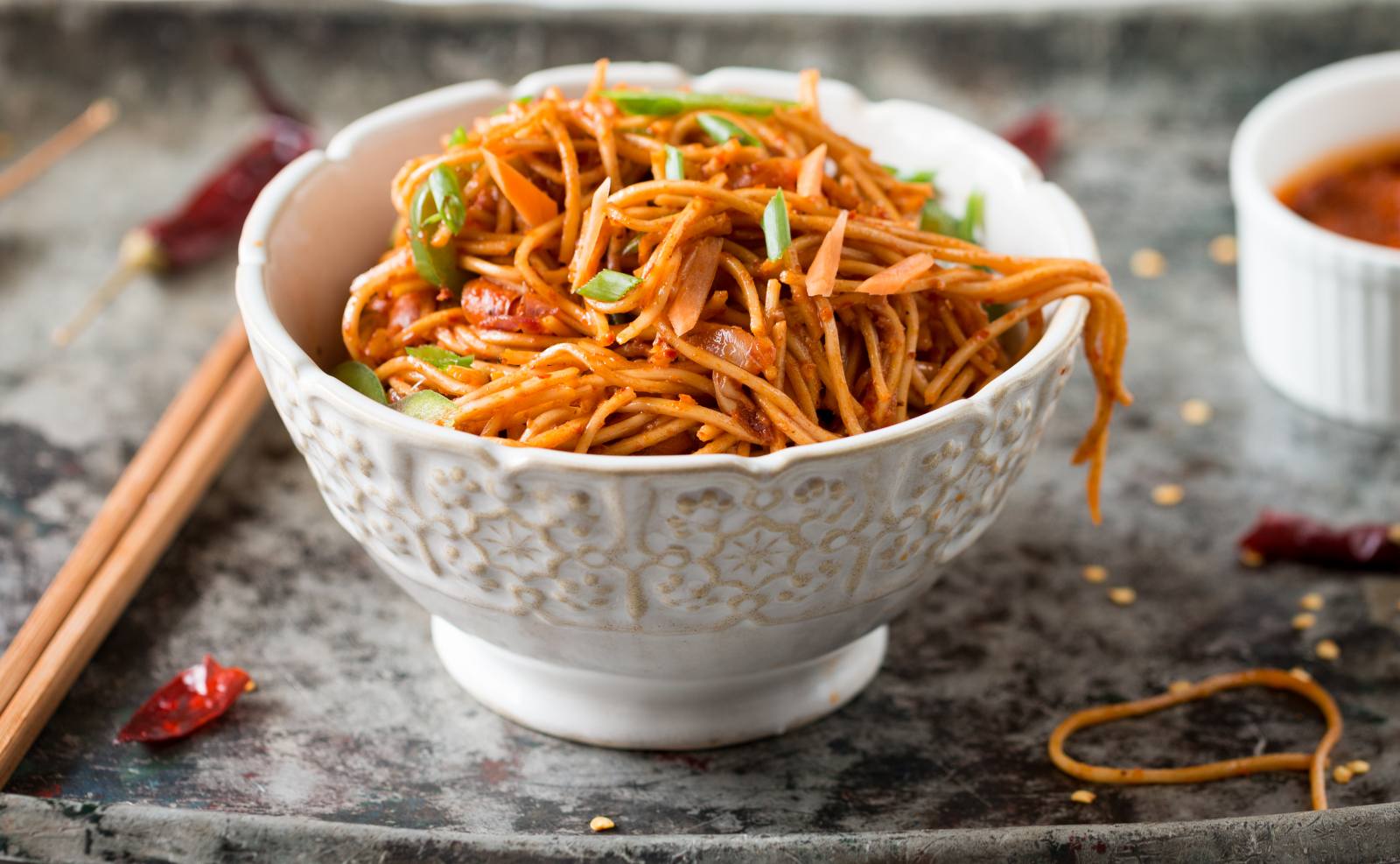 Spicy Sichuan (Szechuan) Vegetarian Noodles Recipe