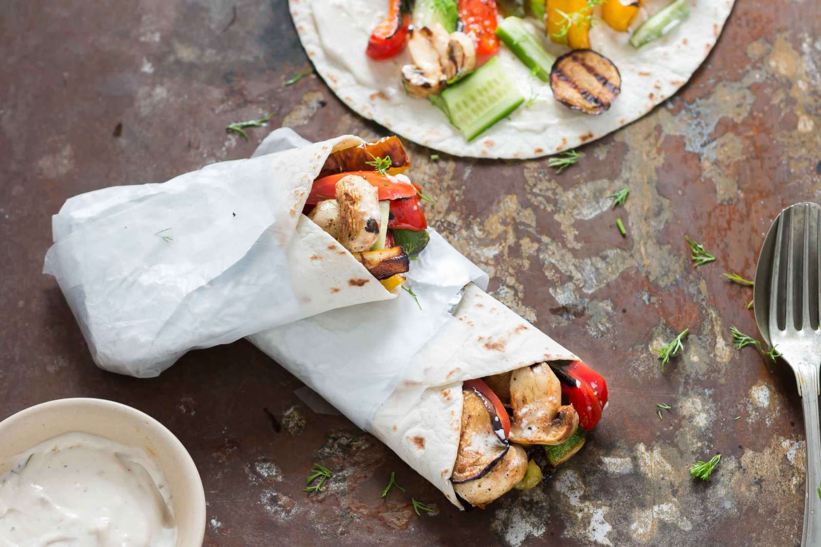 Vegetarian Grilled Gyros Recipe