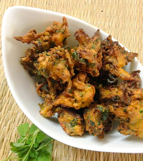 Methi Pakoras Recipe Methi Pakoras Recipe