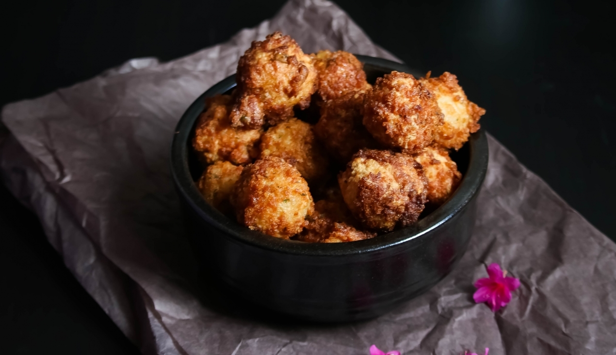 Pan Fried Rice Balls Filled With Cheese Recipe