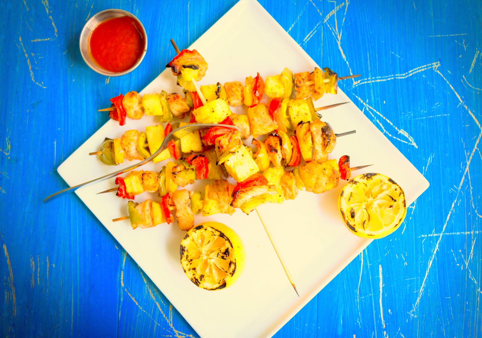 Hawaiian Chicken Skewers Recipe