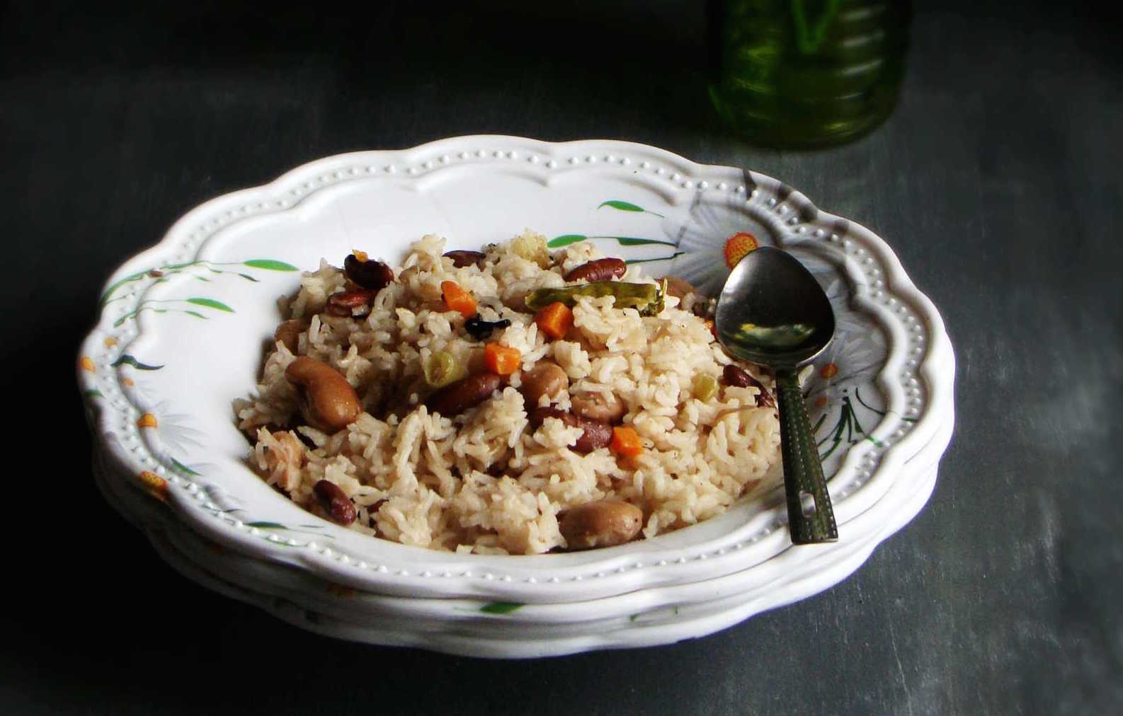 Mixed Beans Vegetable Pulao Recipe