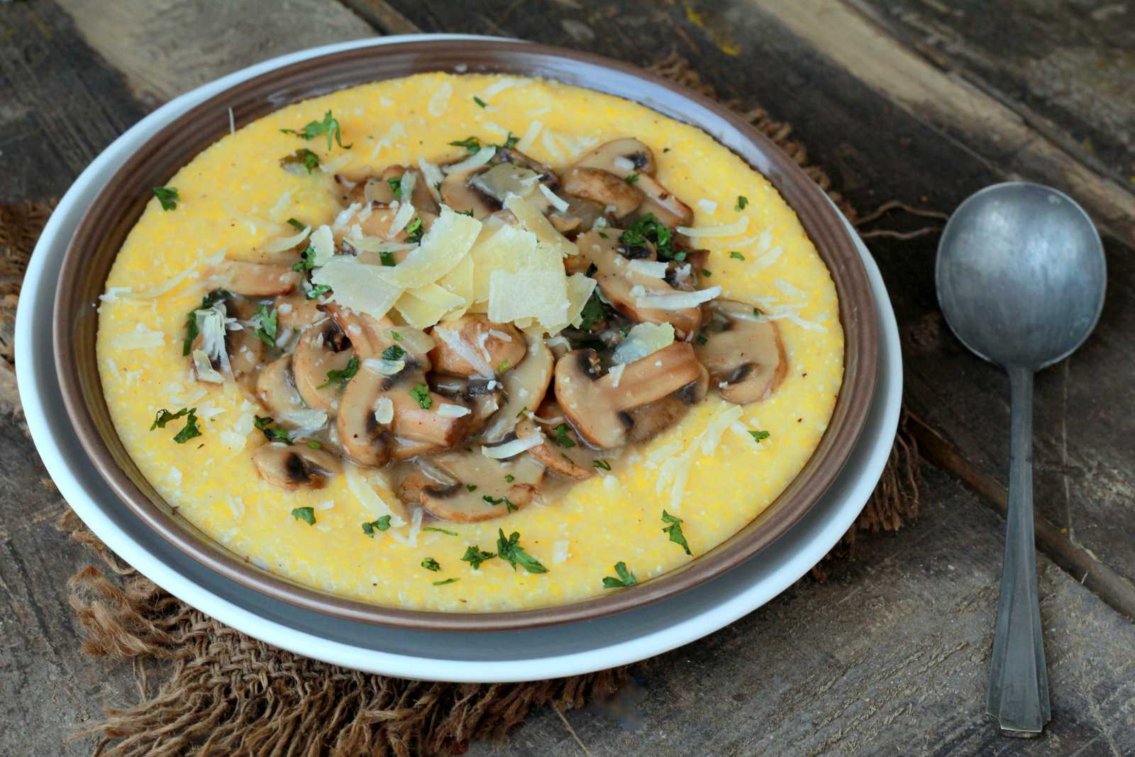 Creamy Polenta With Mushrooms Recipe