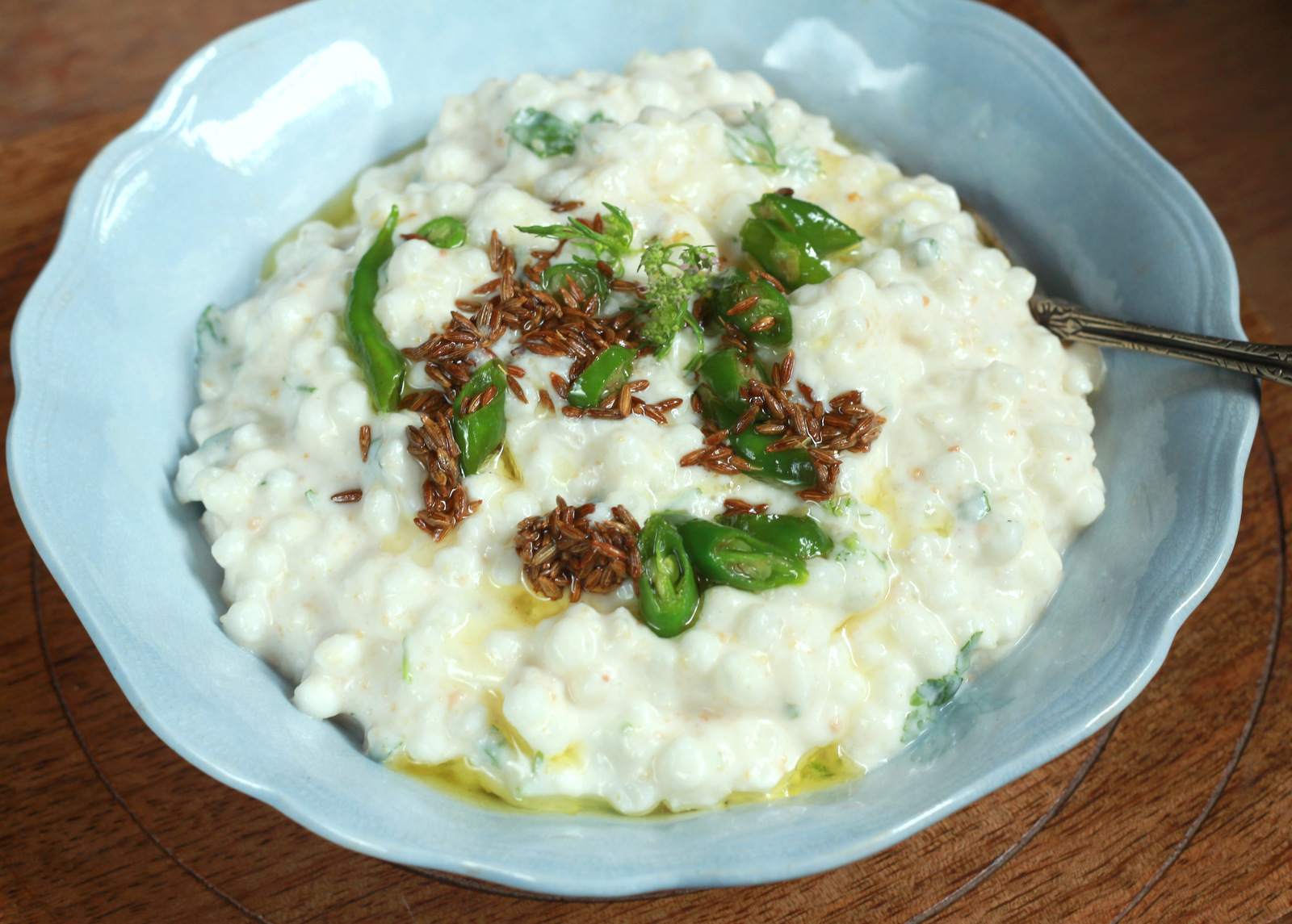 Dahi Sabudana Recipe (Savory Tapioca Pearls Seasoned with Yogurt)