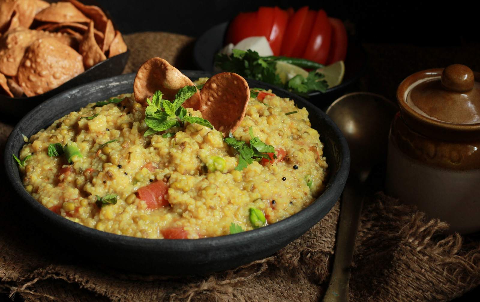 Broken Wheat And Green Moong Khichdi Recipe